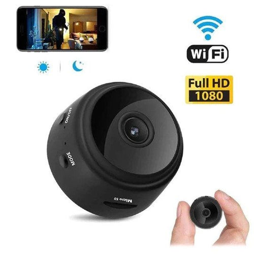Mini Caméra A9 Wi‑Fi HD 1080p – Vision Nocturne, Grand Angle 150°, Enregistrement micro‑SD