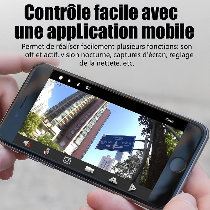 Mini Caméra A9 Wi‑Fi HD 1080p – Vision Nocturne, Grand Angle 150°, Enregistrement micro‑SD